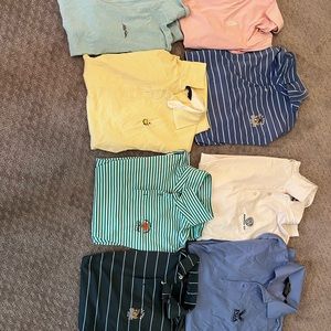 Assorted golf shirts